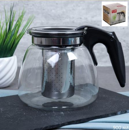 Чайник заварочный с ситом 900 мл / SX900A /уп 60 /