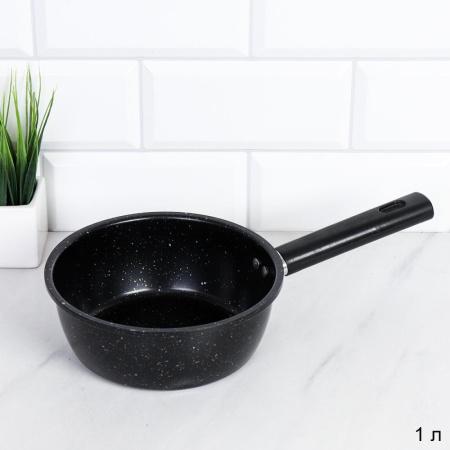 Ковш 1 л Черный Гранит ручка бакелит/ индукция/ RSD-60 /уп 50/ 0,336/ 17(16)х6,5