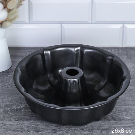 Форма для выпечки Круг с отверстием 26х8 см / RSD-27 /уп 50/ 0,464/ 23х7,8/ антипригарное покрытие/ 688664