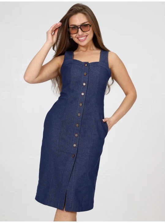 Платье ДО-133 джинса синий