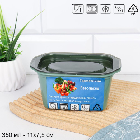 Контейнер прямоугольный 350 мл / 3055B /