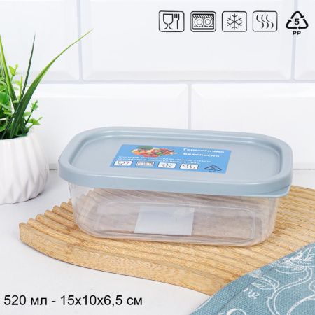 Контейнер прямоугольный 520 мл / 90432 /уп 24/240/ ДОП