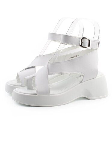 08-XT148-010 WHITE Босоножки женские (натуральная кожа) размер 39 идет на 38 российский