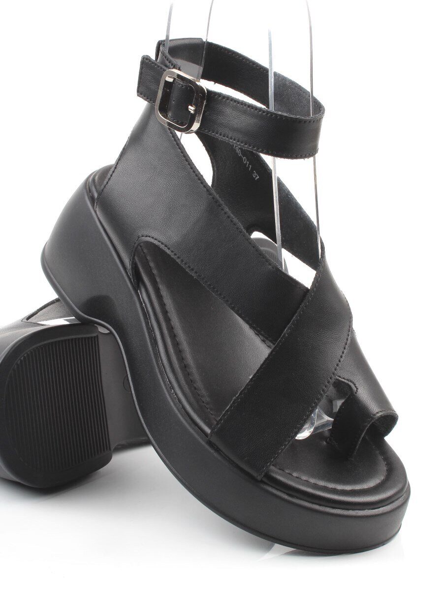 08-XT148-011 BLACK Босоножки женские (натуральная кожа)