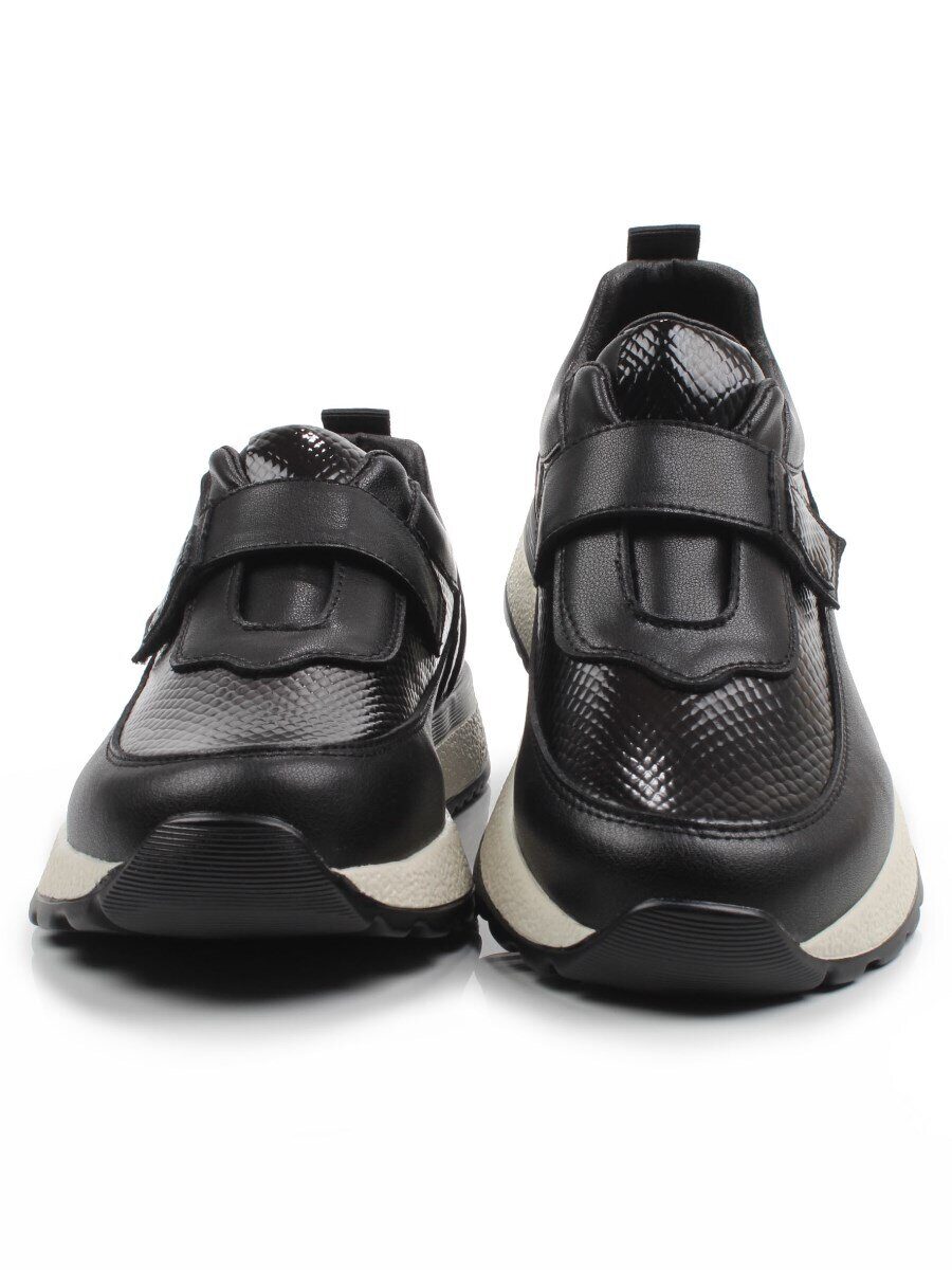 03-A238-1 BLACK Кроссовки женские (натуральная кожа)