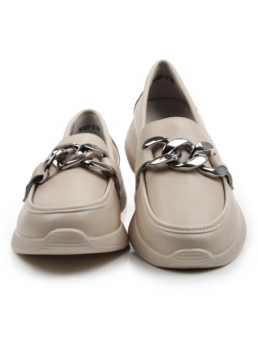 06-YG107-2 BEIGE Туфли женские (натуральная кожа)
