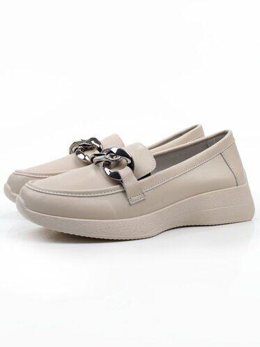 06-YG107-2 BEIGE Туфли женские (натуральная кожа)