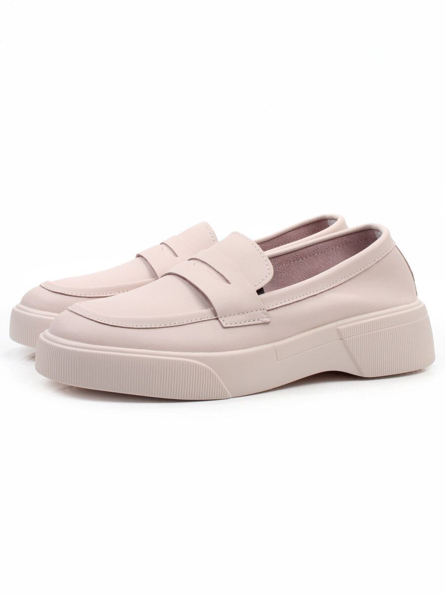 03-YD122-1 PINK Лоферы женские (натуральная кожа)