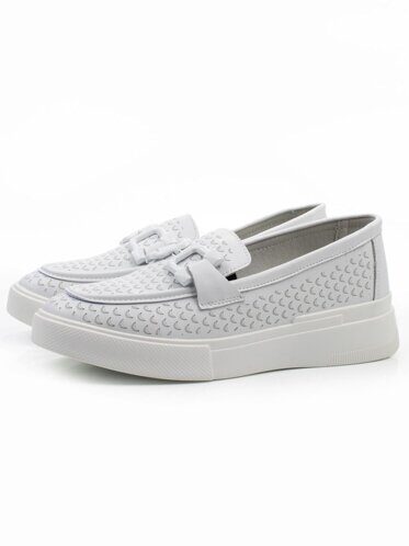 06-YC139-1 WHITE Туфли женские (натуральная кожа)