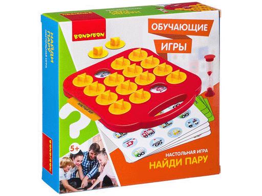 ВВ2411 ОБУЧАЮЩИЕ ИГРЫ BONDIBON НАСТОЛЬНАЯ ИГРА «НАЙДИ ПАРУ»