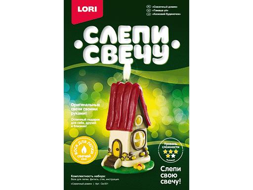 ВОСКОВАЯ СВЕЧА "СКАЗОЧНЫЙ ДОМИК"