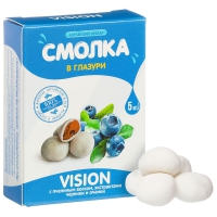 Смолка в глазури «VISION» с экстрактом черники и очанки, 5 шт