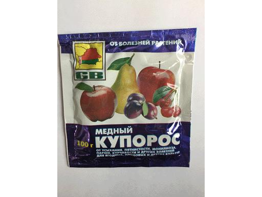 Медный купорос 100г (антисептическое фунгицидное средство)