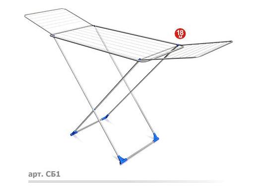 СУШИЛКА Д/БЕЛЬЯ НАПОЛЬН.СКЛАДН.(200Х55Х96СМ) СБ2