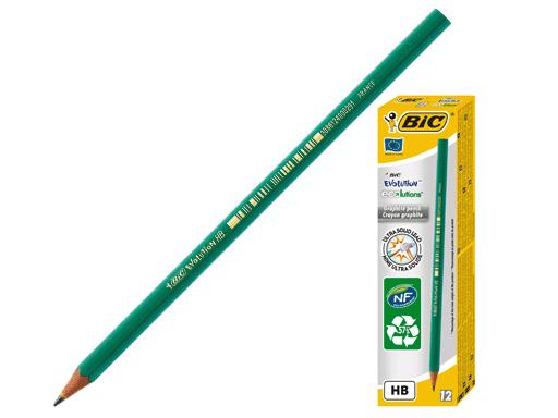 КАРАНДАШ ЧЕРНОГРАФИТНЫЙ BIC "ЭВОЛЮШН 650" НВ, БЕЗ ЛАСТИКА, ПЛАСТИКОВЫЙ 880311