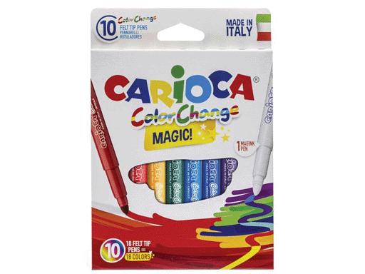 Фломастеры 18цв."CARIOCA MAGIC" 10шт, карт. кар. с европодв. 42737/10