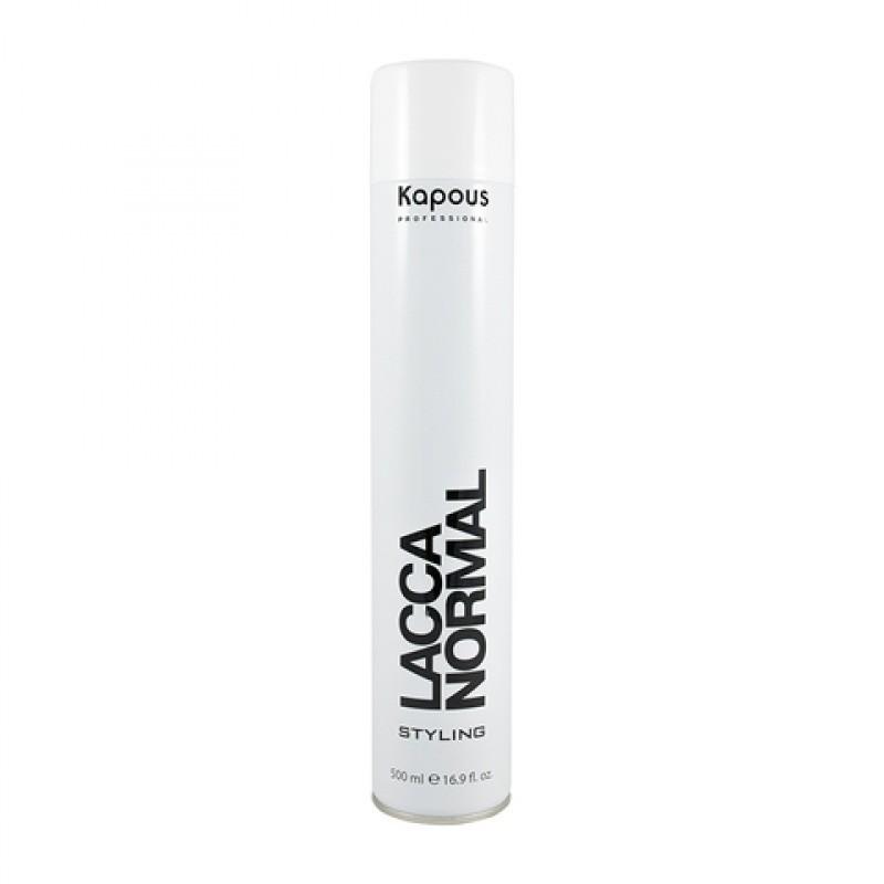 Лак аэрозольный для волос нормальной фиксации Kapous Lacca Normal 500мл