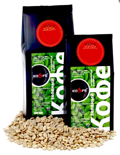 Кофе зеленый Конголезский кофе (100% Робуста Индонезия), зерно 200 гр