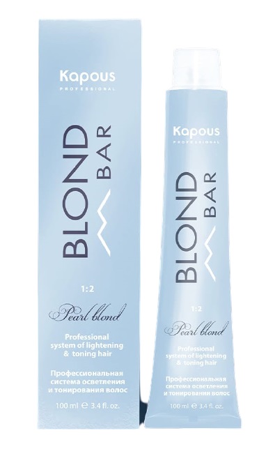 Крем-краска с экстрактом жемчуга Kapous Blond Bar Pearl Blond Color Cream 100 мл
