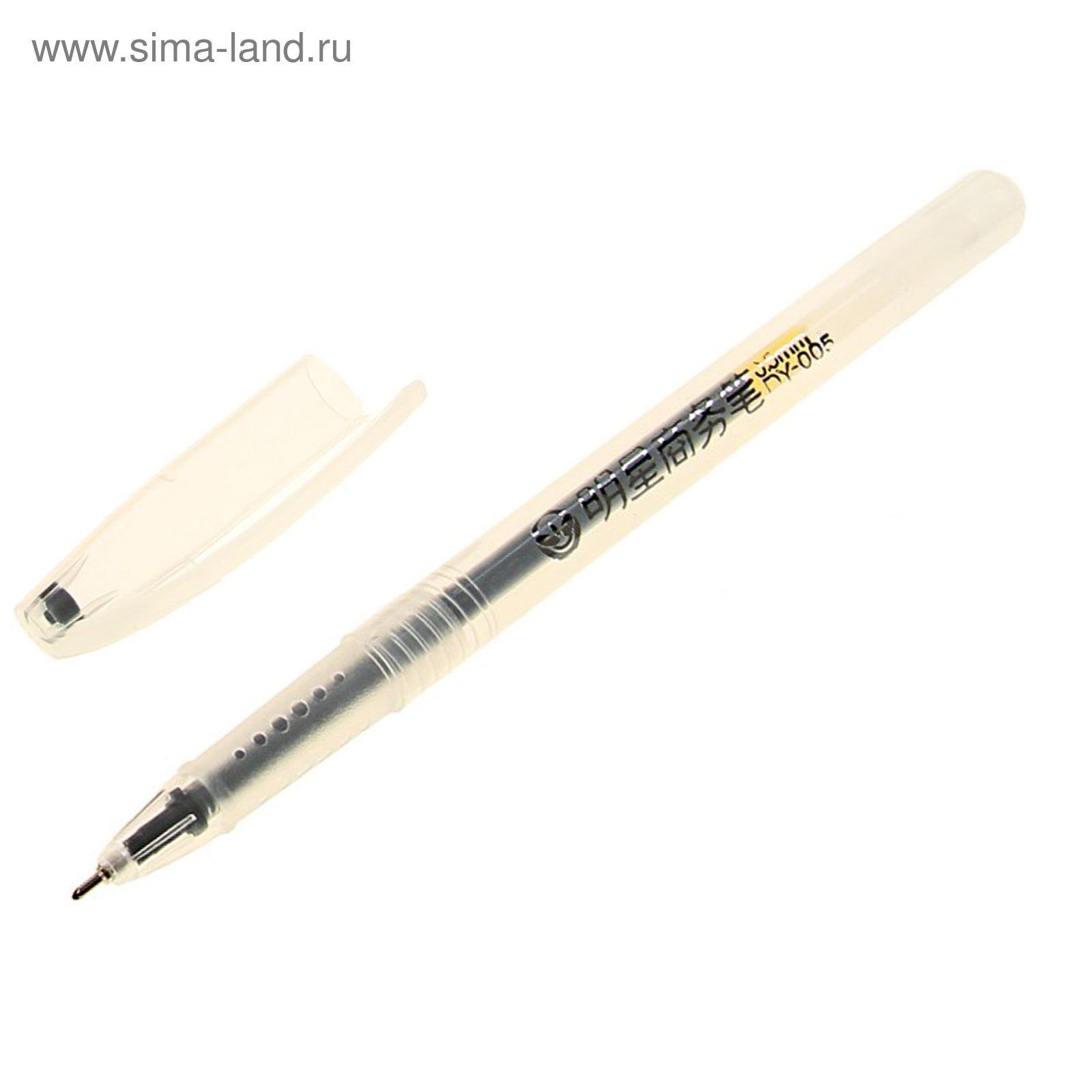 Ручка гелевая, 0.5 мм, чёрная, тонированный корпус