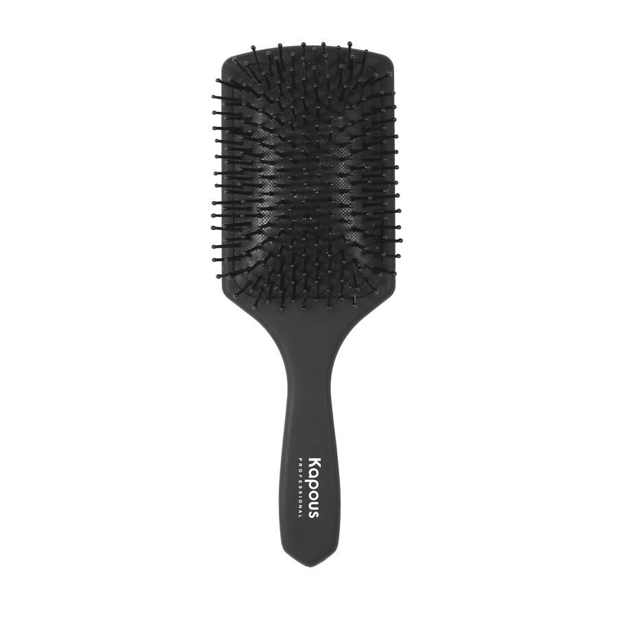 Щетка широкая для волос Лопата с покрытием Soft Touch KAPOUS
