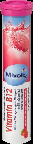 В наличии   ****Mivolis Vitamin B12 Brausetabletten Миволис Витамин B12 шипучие таблетки для снижения утомляемости, 20 шт